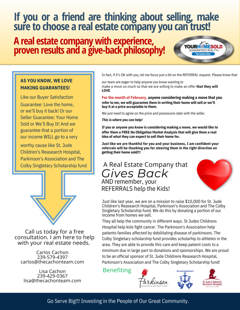 Your Home Sold Guaranteed Realty - The Cachon Team