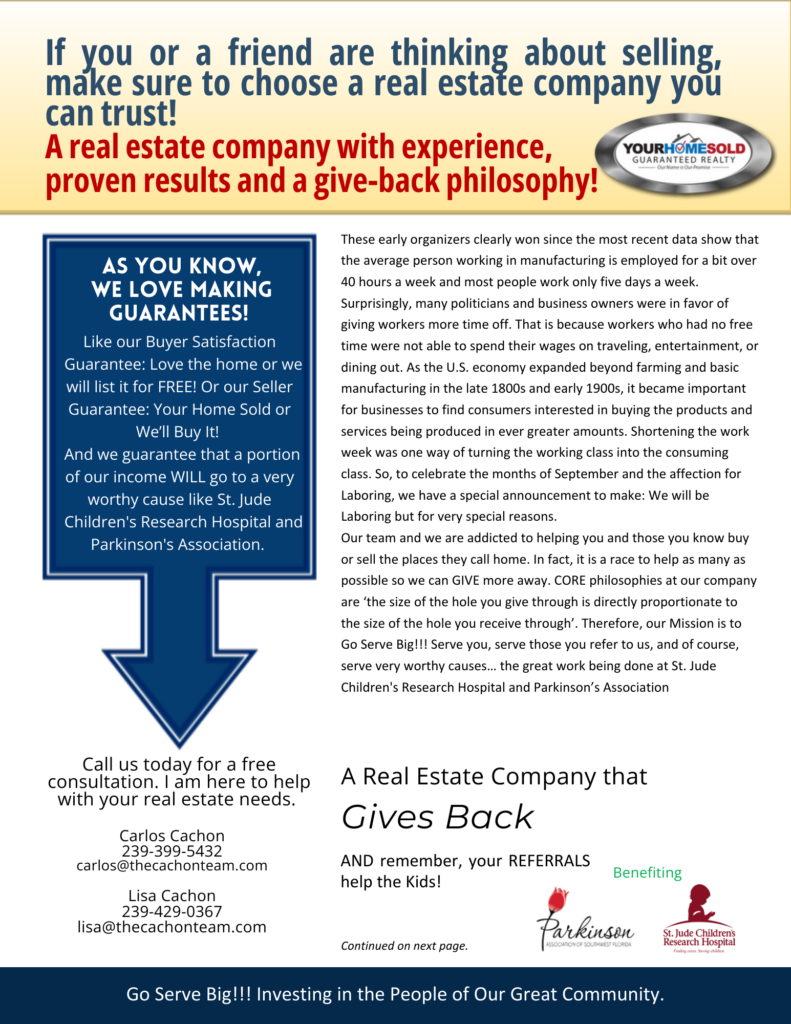 Your Home Sold Guaranteed Realty - The Cachon Team