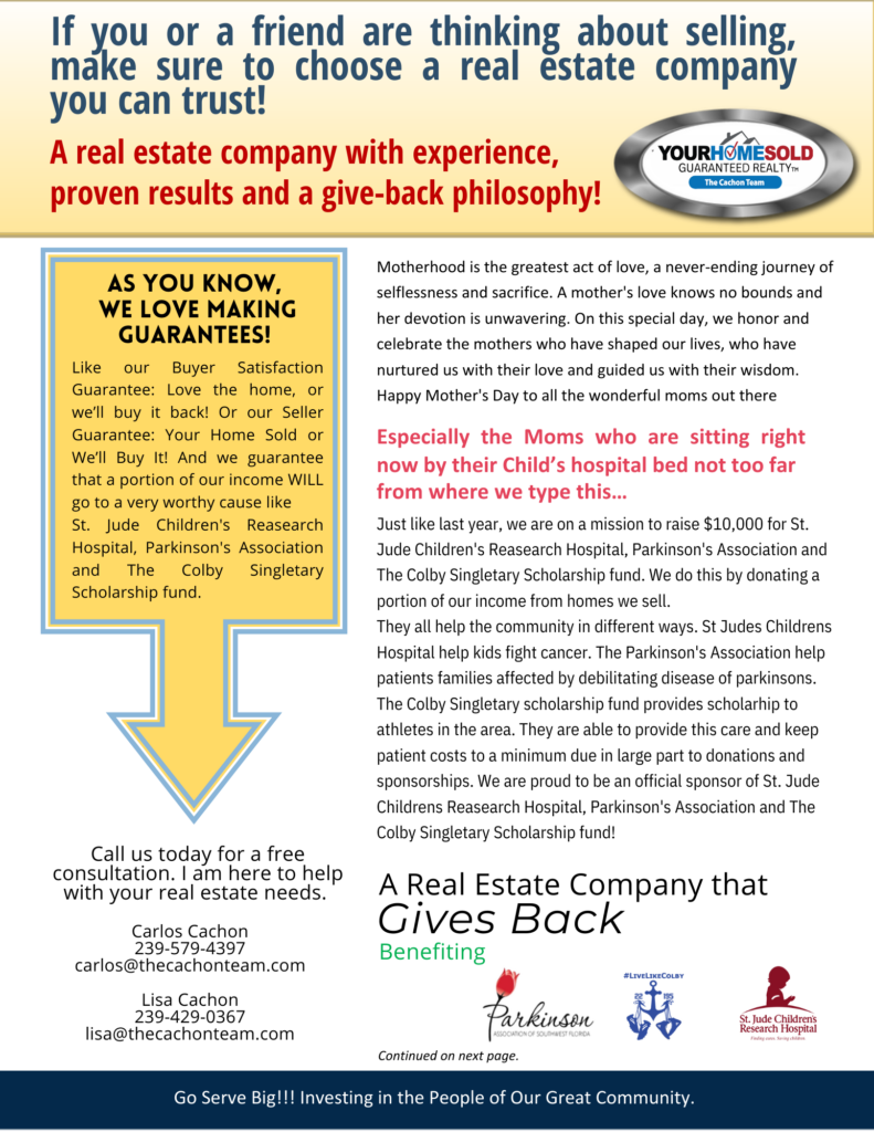 Your Home Sold Guaranteed Realty - The Cachon Team