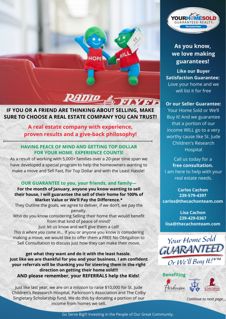 Your Home Sold Guaranteed Realty - The Cachon Team